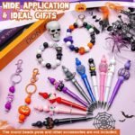 60PCS Animal Silicone Beads for Keychains | Halloween Cute Focal Beads for DIY Bracelets Crafts - Image 2