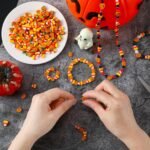 300PCS Halloween Polymer Clay Beads | Pumpkin Candy Corn Shaped Beads for DIY Bracelets Jewelry Crafts - Image 2