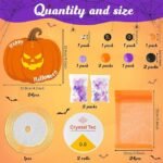 24 Pack Halloween Bracelet Craft Kit | BOO Letter Beads DIY Jewelry Making Supplies for Party Gifts - Image 2