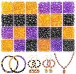 1560PCS Halloween Acrylic Crystal Beads | Sparkling Beads for DIY Bracelets Jewelry Making Crafts