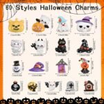 60PCS Halloween Resin Charms | Flatback Spooky Slime Embellishments for DIY Crafts Jewelry - Image 3