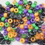 1200PCS Halloween Pony Beads | 45 Bat Beads 8 Colors 6x9MM Kandi Beads for DIY Jewelry Crafts - Image 3