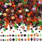 1150PCS Halloween Beads Kit | Glass Polymer Clay Beads with Storage Box for DIY Jewelry Making Crafts - Image 2