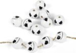 100PCS Halloween Wooden Beads | Black White Skeleton Wood Beads for DIY Jewelry Crafts - Image 2
