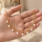Bridal Pearl Choker Necklace | Freshwater Pearl Wedding Jewelry | Gold Pearl Necklace | Elegant Statement Necklace | Gift For Her - Image 5